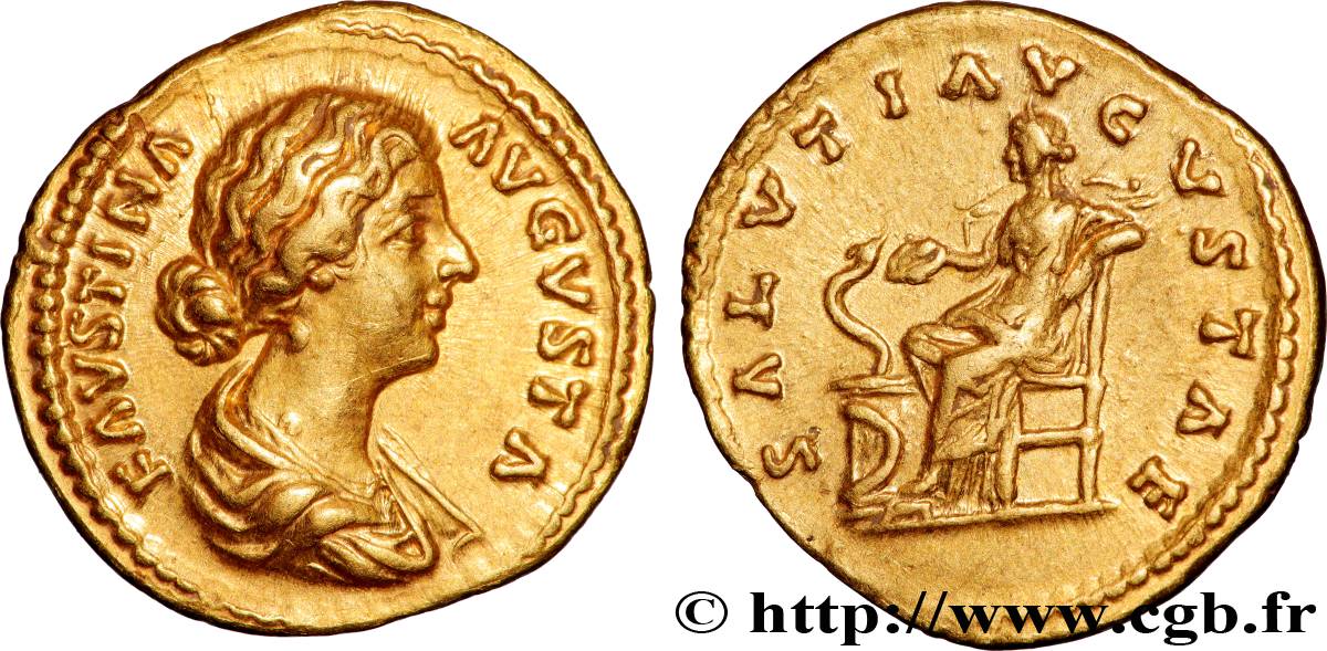 FAUSTINA DAUGHTER Aureus AU/AU