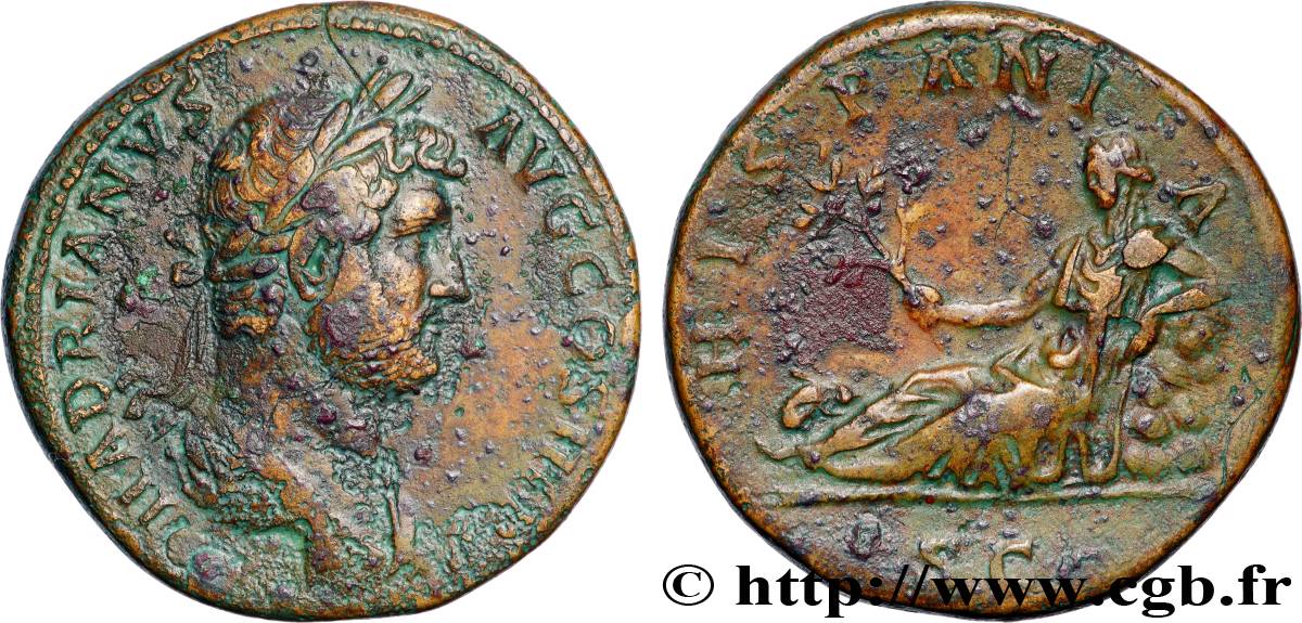 HADRIAN Sesterce XF