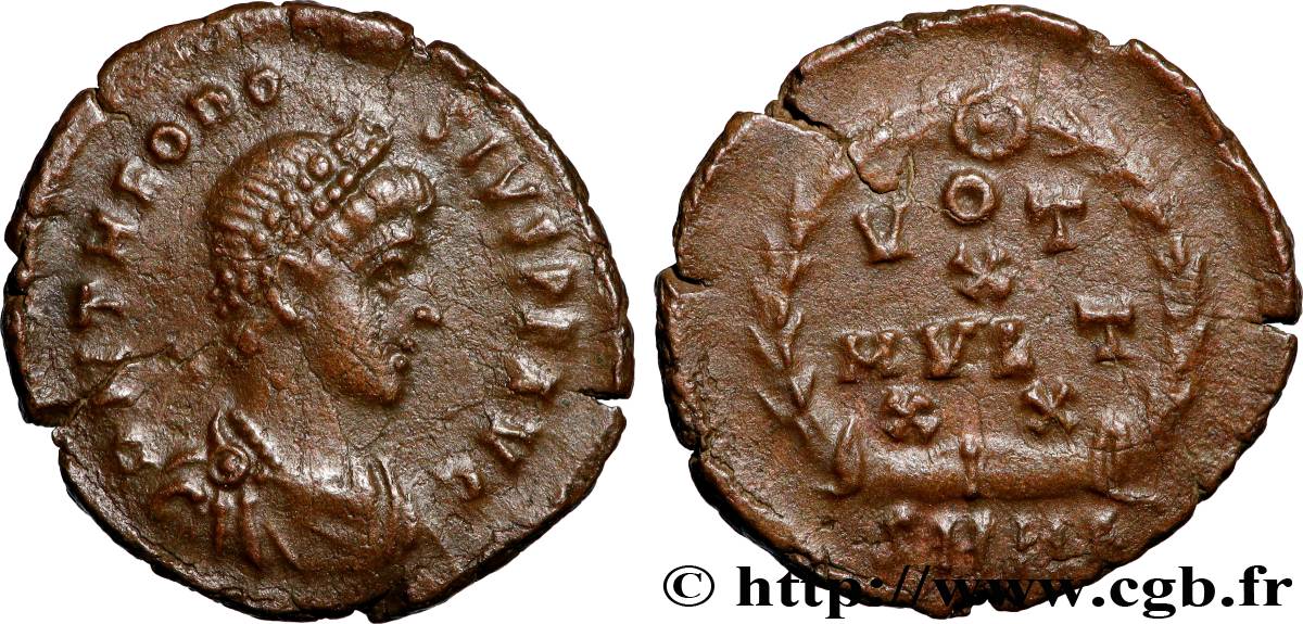 THEODOSIUS I Nummus AU/AU