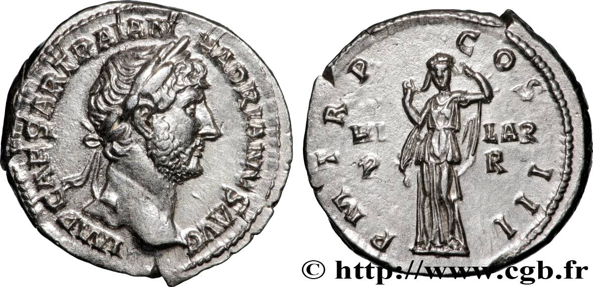 HADRIAN Denier AU