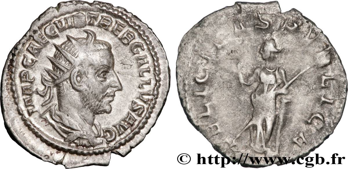 TREBONIANUS GALLUS Antoninien AU/VF