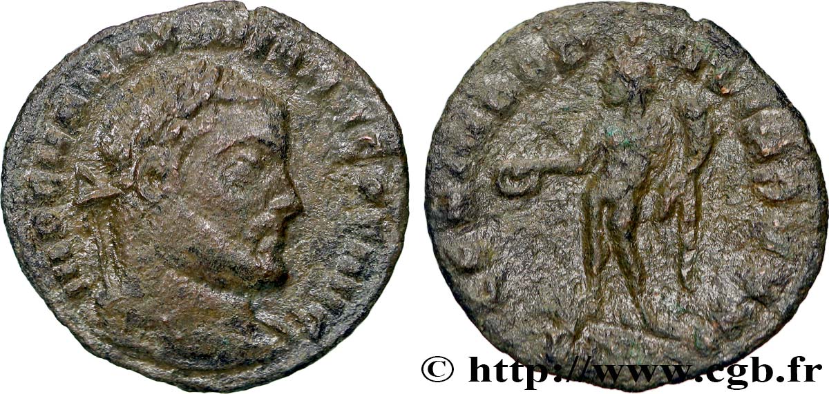 MAXIMIEN HERCULE Quart de follis ou quart de nummus TTB/TB+