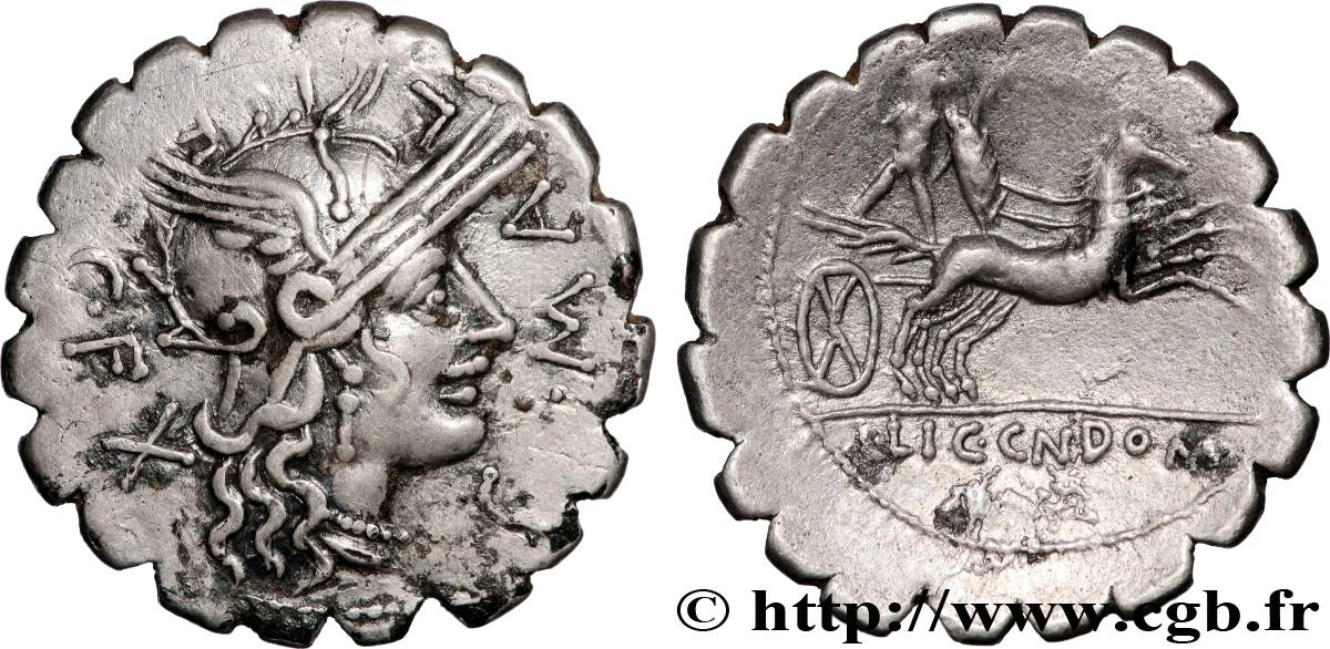 POBLICIA Denier serratus AU/XF