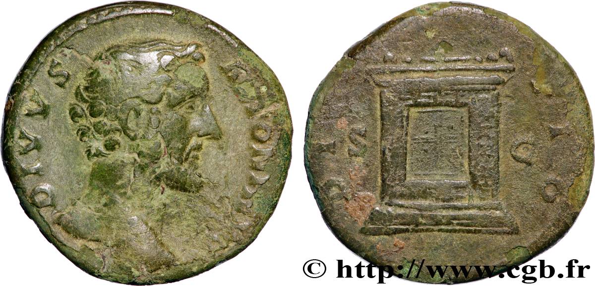 DIVUS ANTONINUS PIUS Sesterce VF