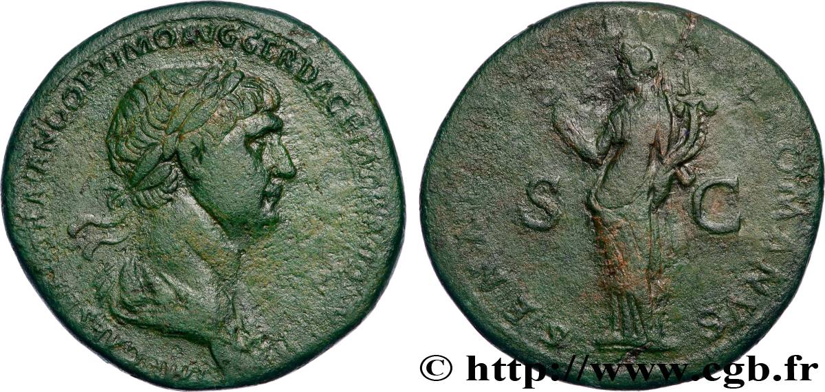 TRAJAN Sesterce TTB/TB+