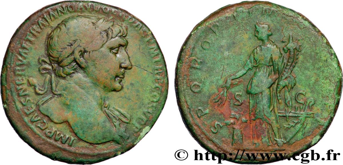 TRAJAN Sesterce TTB