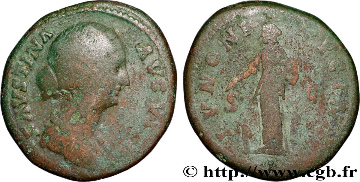 FAUSTINE JEUNE Sesterce TB+