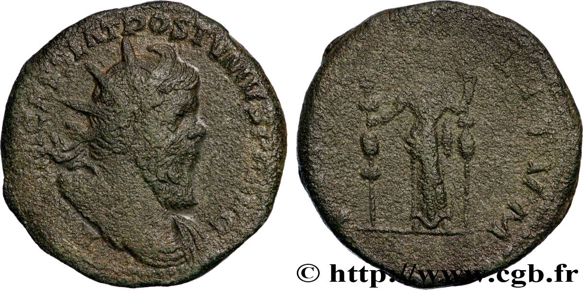POSTUMUS Double sesterce VF