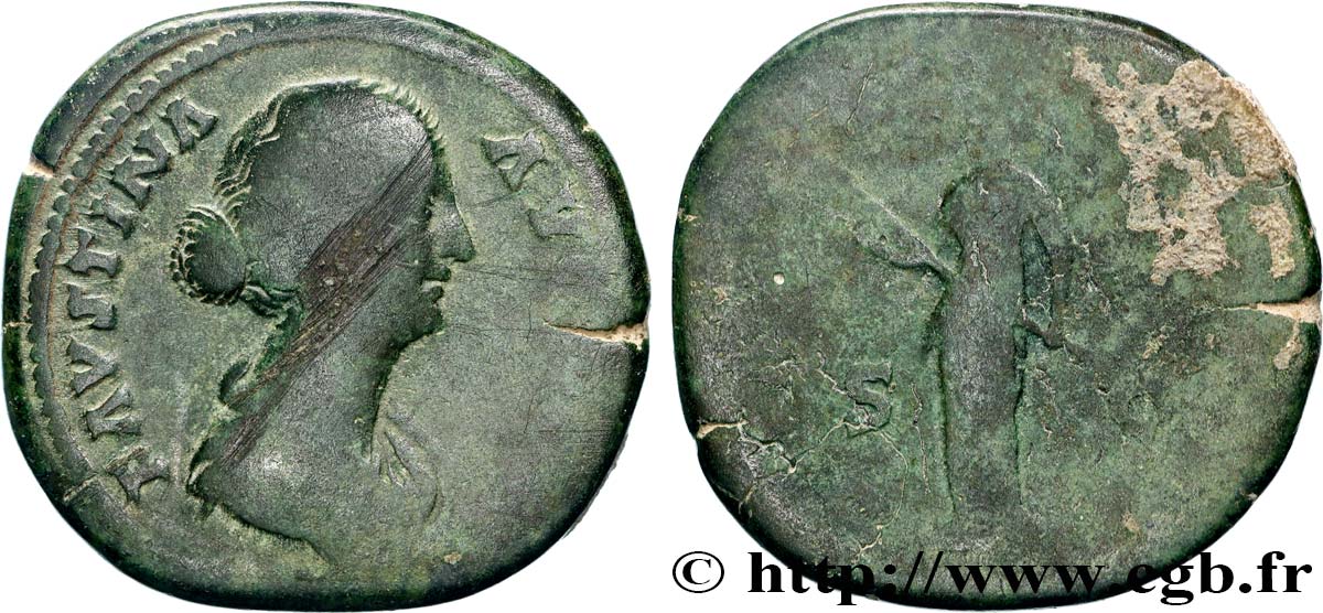 FAUSTINA GIOVANE Sesterce MB/B