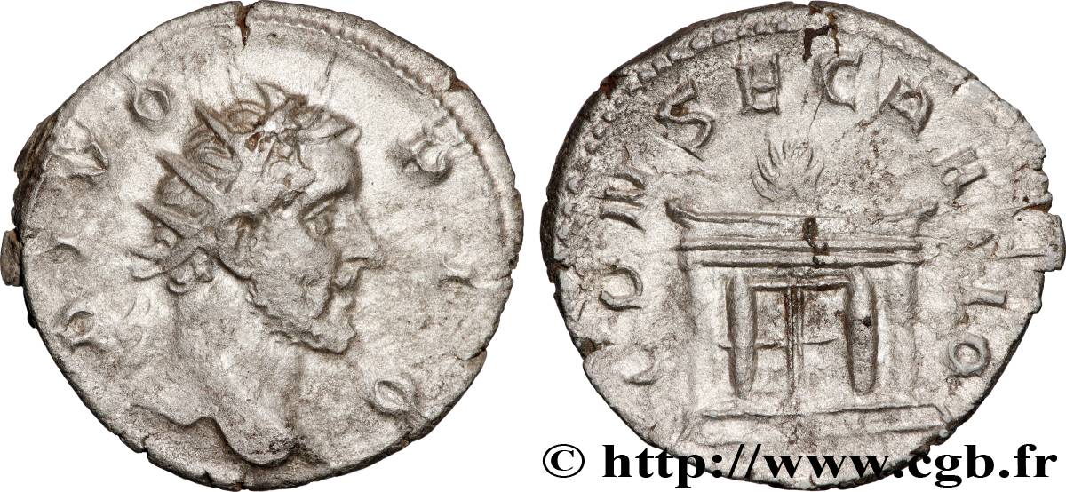 DIVI consecration of TRAJANUS DECIUS Antoninien XF