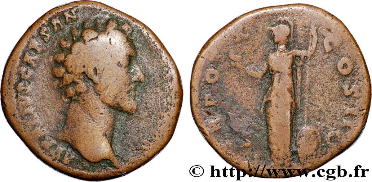 MARCUS AURELIUS Sesterce VF
