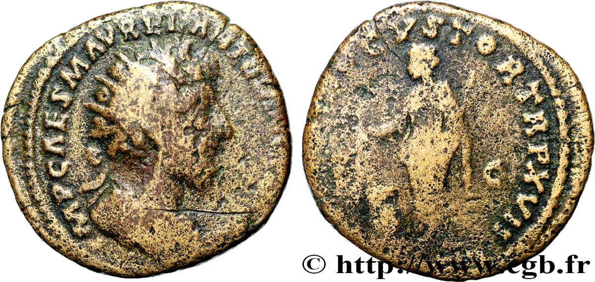 MARCUS AURELIUS Dupondius VF