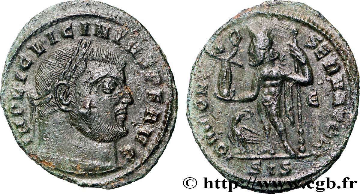 LICINIO I PADRE Follis ou nummus q.SPL