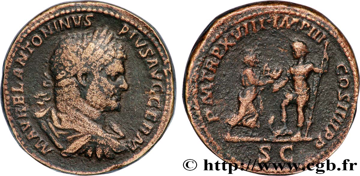 CARACALLA Sesterce TTB