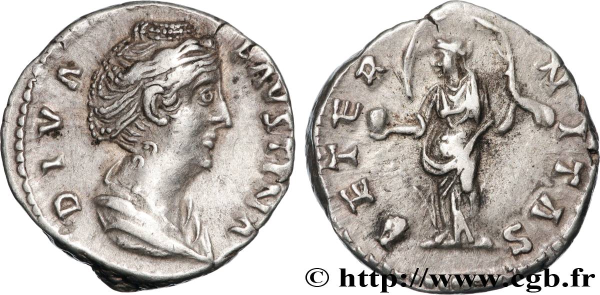 FAUSTINA MAGGIORE Denier SPL/q.SPL
