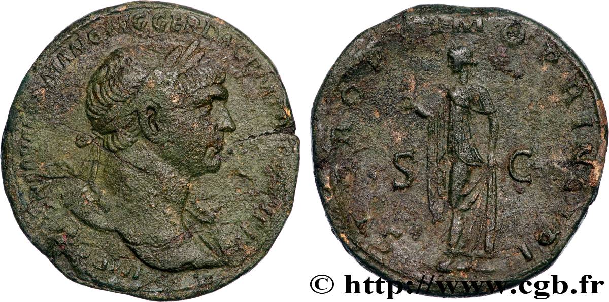 TRAJANUS Sesterce XF