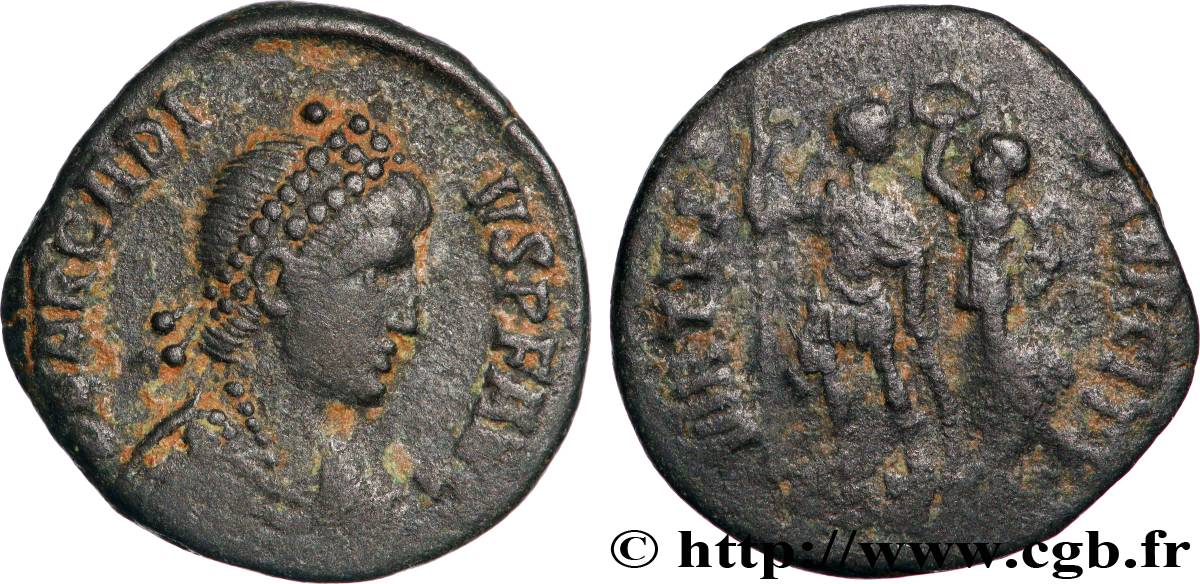 ARCADIUS Nummus, (PB, Æ 3) TTB/TB+