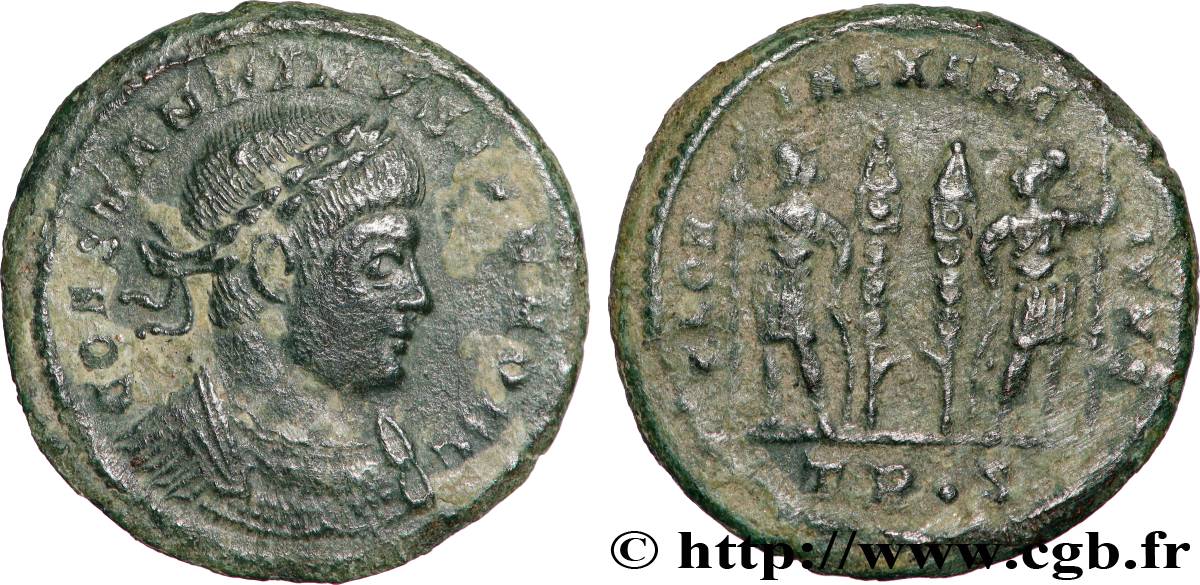 CONSTANTINE II Centenionalis ou nummus XF