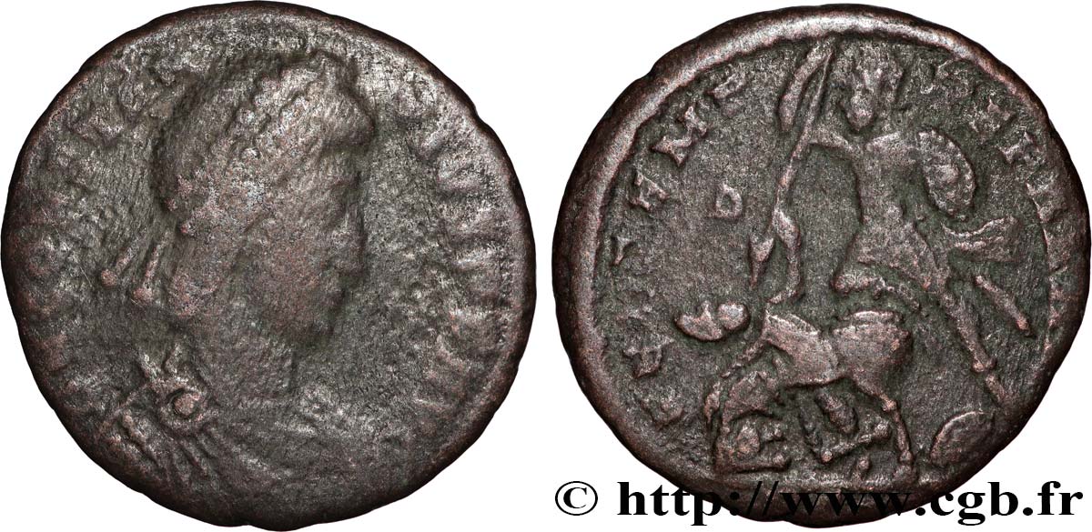 COSTANZO II Maiorina réduite, (PB, Æ 3) MB/q.BB