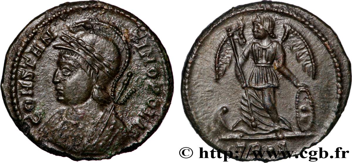 CONSTANTINOPLE Centenionalis ou nummus SUP/SPL