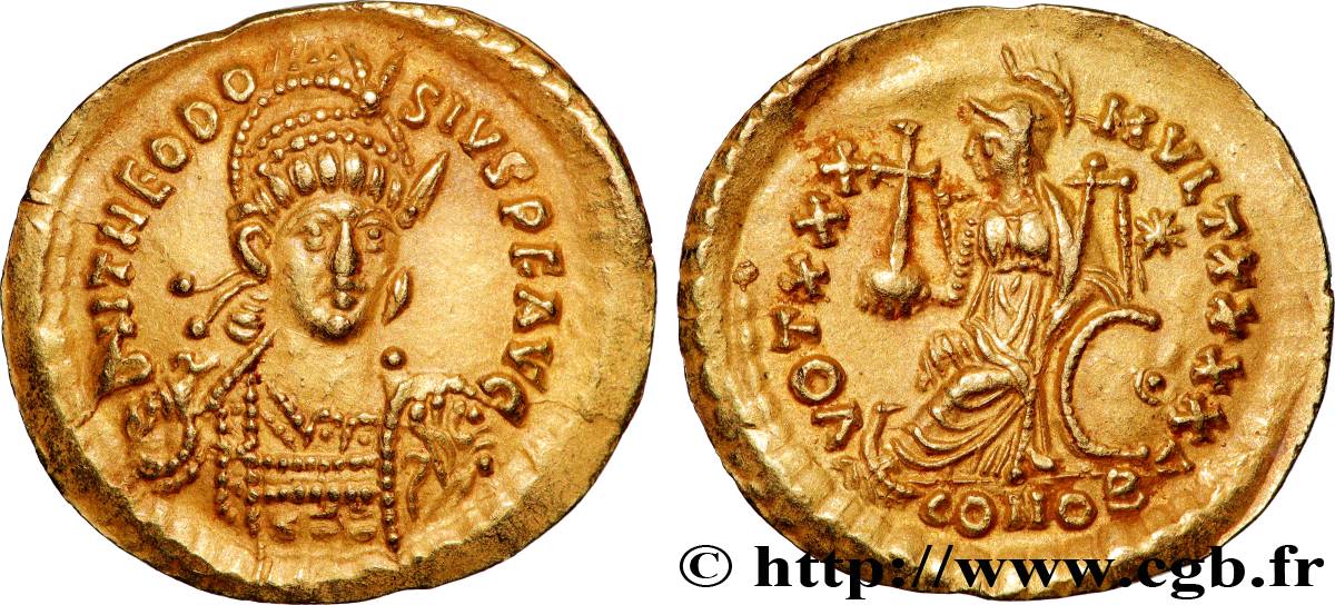 THÉODOSE II Solidus SPL