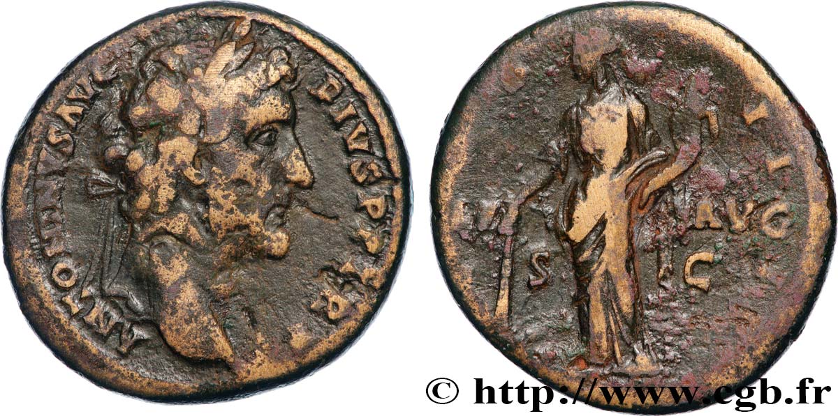 ANTONINUS PIUS Sesterce VF