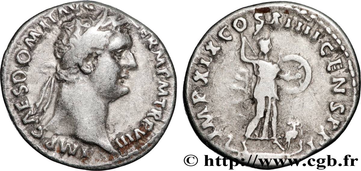 DOMITIANUS Denier AU/XF