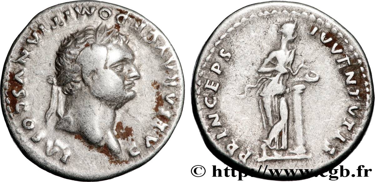 DOMITIANUS Denier AU/XF