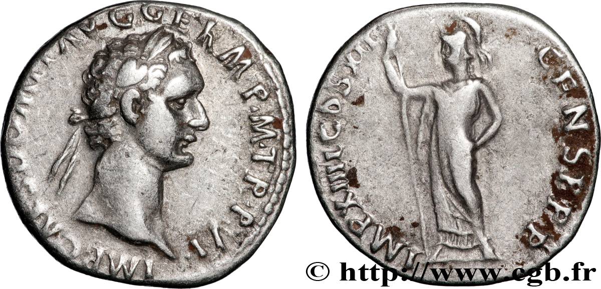 DOMITIANUS Denier AU/XF