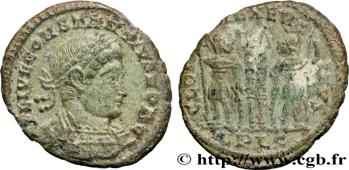 CONSTANTIUS II Centenionalis ou nummus AU/XF