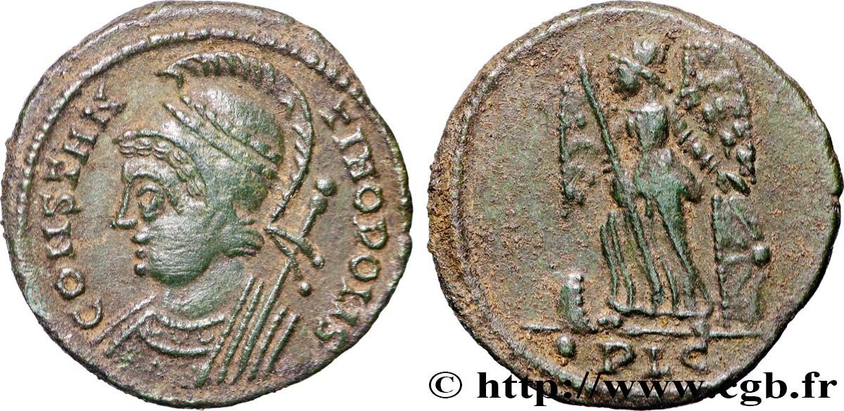 CONSTANTINOPOLIS Centenionalis ou nummus AU/AU