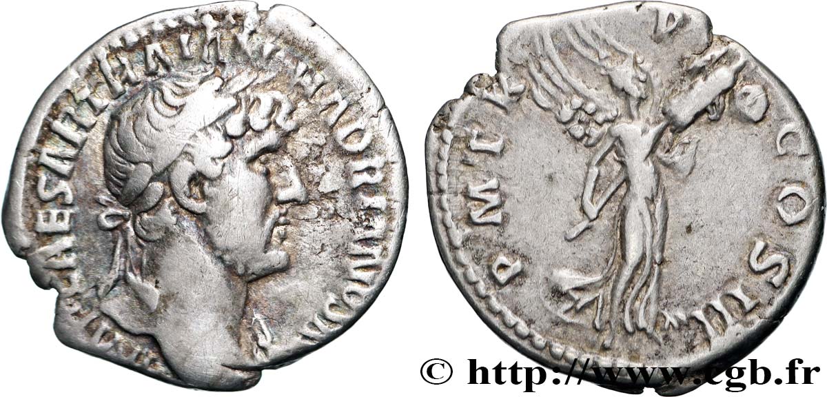 HADRIAN Denier XF
