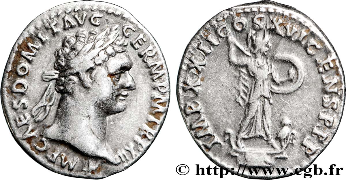 DOMITIANUS Denier AU