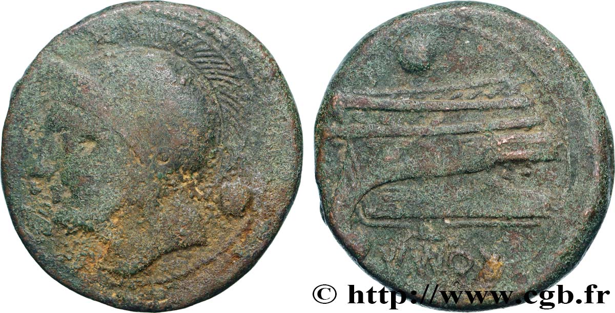 ROMAN REPUBLIC - ANONYMOUS Uncia VF/VF