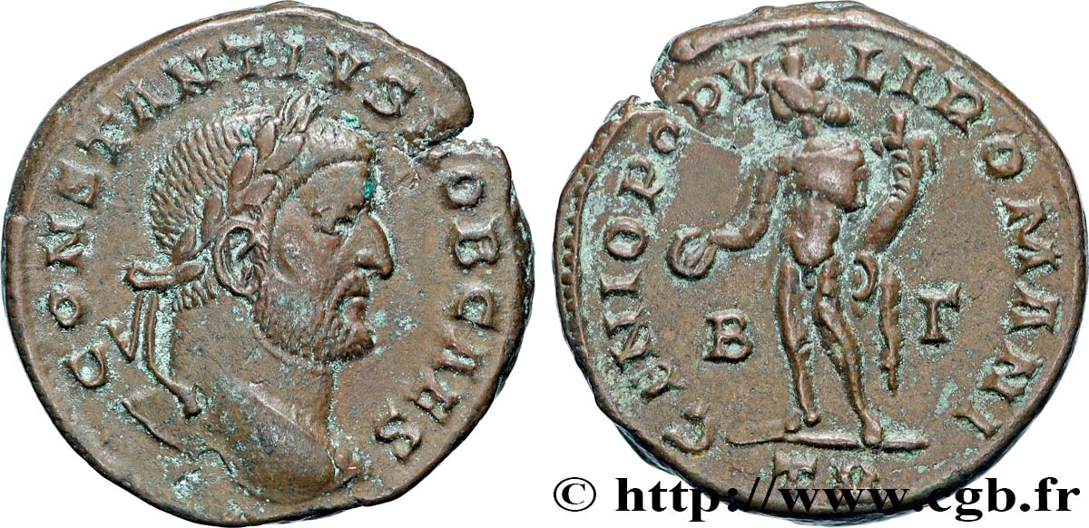 CONSTANTIUS I Follis ou nummus AU
