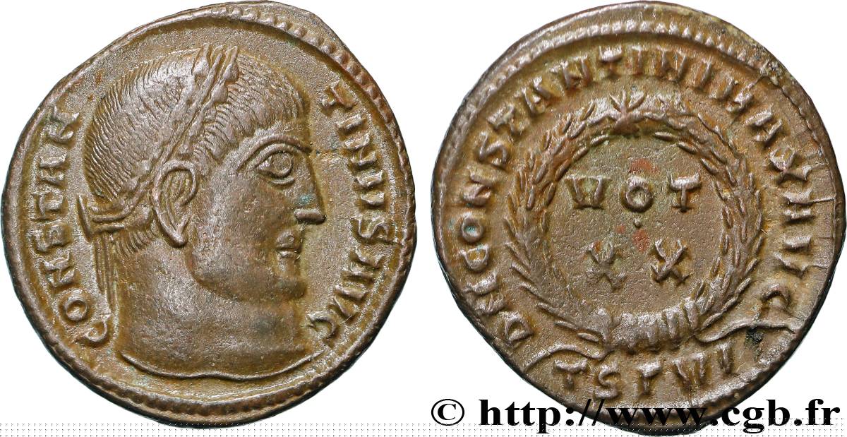 COSTANTINO I IL GRANDE Centenionalis ou nummus q.SPL