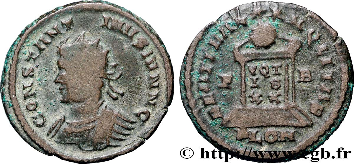 CONSTANTIN II Centenionalis ou nummus TB+/TTB