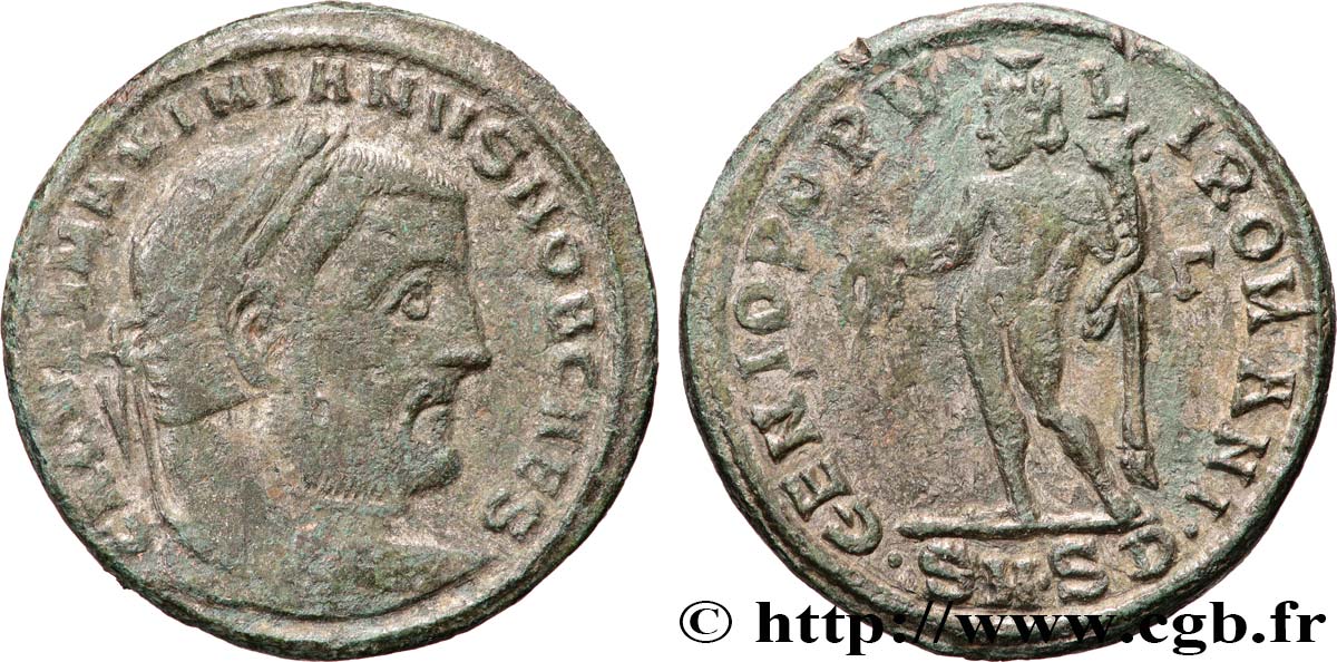 GALERIUS Follis ou nummus XF