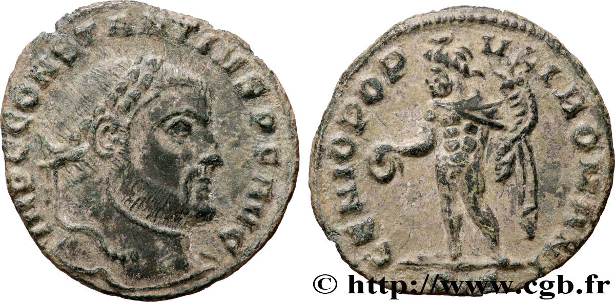 CONSTANTIUS I Quart de follis ou quart de nummus XF/AU