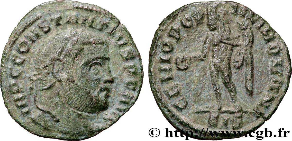 CONSTANTIUS I Quart de follis ou quart de nummus SS/fVZ