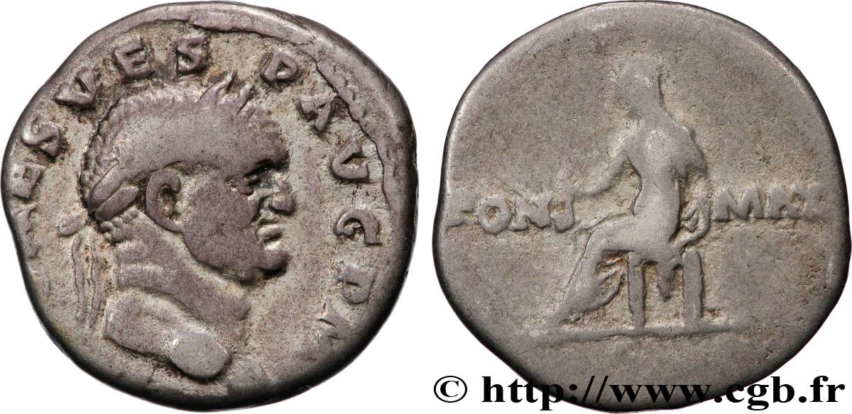 VESPASIAN Denier XF/VF