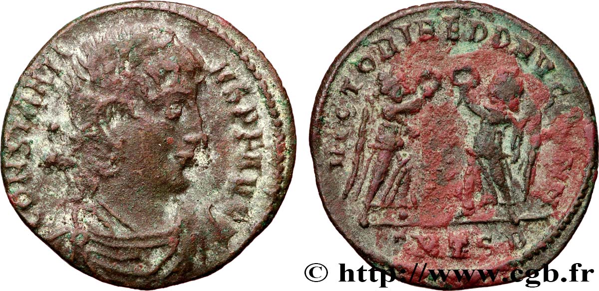 CONSTANTIUS II Centenionalis ou nummus XF