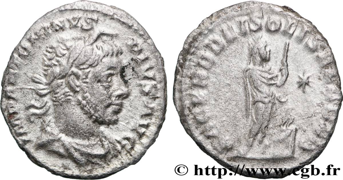ELAGABALUS Denier AU/XF