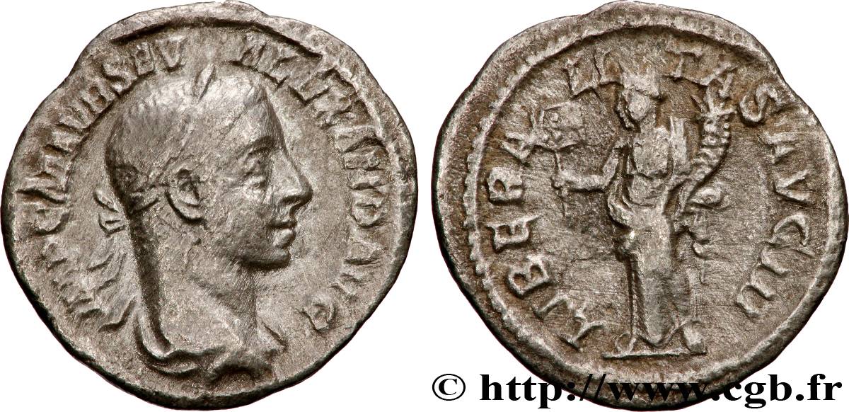 SEVERUS ALEXANDER  Denier XF