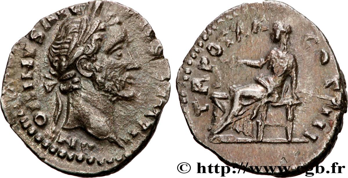 ANTONINUS PIUS Denier AU/XF
