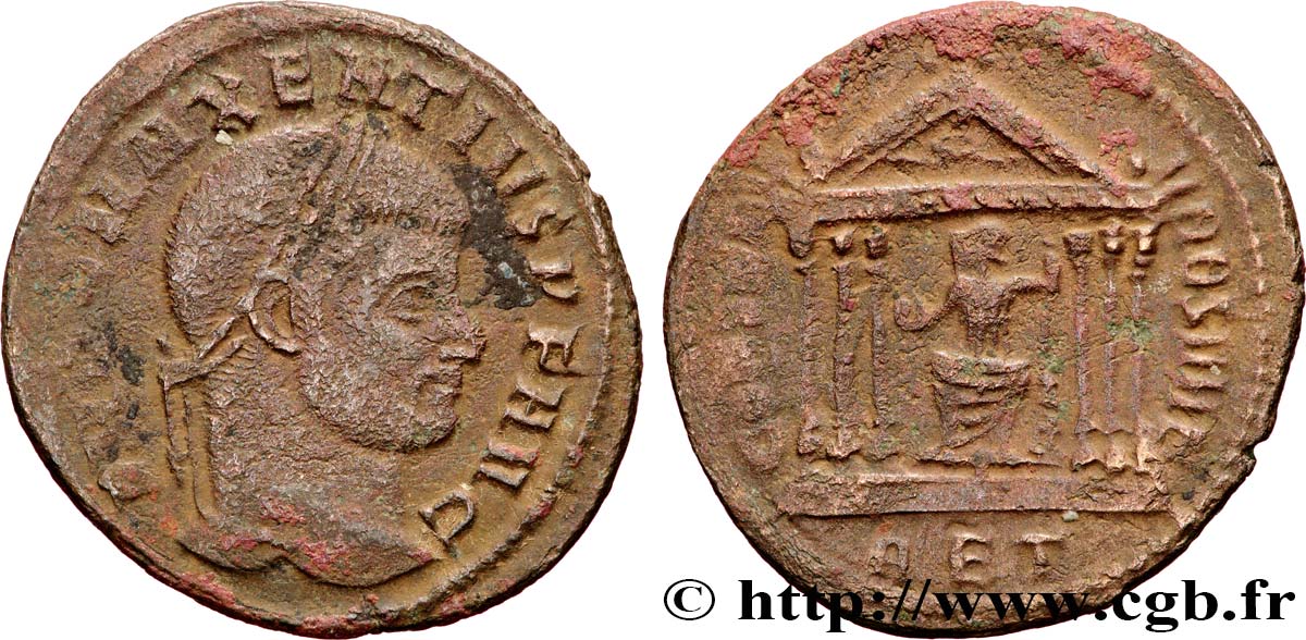MAXENTIUS Follis ou nummus XF