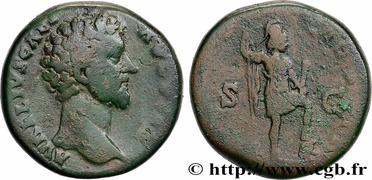 MARCUS AURELIUS Sesterce VF/VF