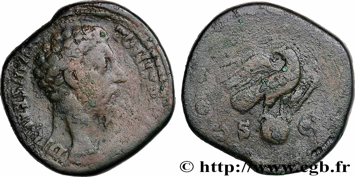 MARCUS AURELIUS Sesterce VF/VF