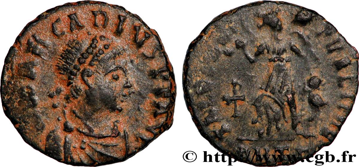 ARCADIUS Nummus, (PBQ, Æ 4) TTB