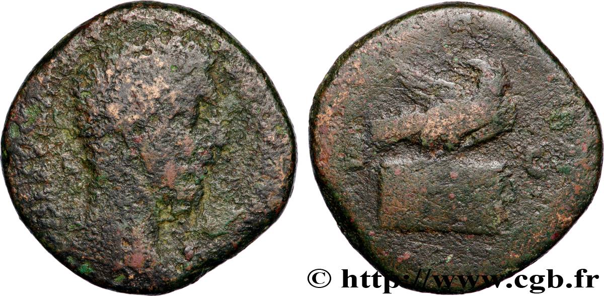 MARCUS AURELIUS Sesterce F